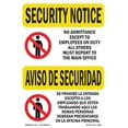 thumbnail image 1 of OSHA SECURITY NOTICE Sign - No Admittance Bilingual | Aluminum Sign | Protect Your Business, Construction Site, Warehouse & Shop Area | Made in the USA, 1 of 6
