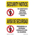 thumbnail image 1 of OSHA SECURITY NOTICE Sign - No Admittance Bilingual | Aluminum Sign | Protect Your Business, Construction Site, Warehouse & Shop Area | Made in the USA, 1 of 6
