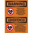 thumbnail image 1 of SignMission OS-WS-A-1218-L-12475 12 x 18 in. OSHA Warning Sign - Beyond This Point Magnetic Fields Bilingual, 1 of 6