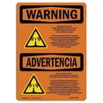 thumbnail image 1 of SignMission OS-WS-A-1218-L-12478 12 x 18 in. OSHA Warning Sign - Beyond This Point Radio Frequency Bilingual, 1 of 6