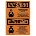 thumbnail image 1 of SignMission OS-WS-A-1218-L-12513 12 x 18 in. OSHA Warning Sign - Carbon Dioxide Gas Bilingual, 1 of 6