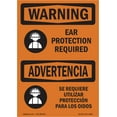 thumbnail image 1 of OSHA WARNING Sign - Ear Protection Required Bilingual | Aluminum Sign | Protect Your Business, Construction Site, Warehouse & Shop Area | Made in the USA, 1 of 6