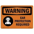 thumbnail image 1 of SignMission OS-WS-A-1218-L-12583 12 x 18 in. OSHA Warning Sign - Ear Protection Required, 1 of 6