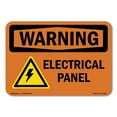 thumbnail image 1 of SignMission OS-WS-A-1218-L-12096 12 x 18 in. OSHA Warning Sign - Electrical Panel with Symbol, 1 of 6