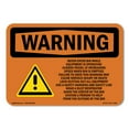 thumbnail image 1 of OSHA WARNING Sign - Grain Bin Silo Safety | Aluminum Sign | Protect Your Business, Construction Site, Warehouse & Shop Area | Made in the USA, 1 of 6