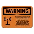 thumbnail image 1 of SignMission OS-WS-A-1218-L-12365 12 x 18 in. OSHA Warning Sign - Radio Frequency Fields Near with Symbol, 1 of 6