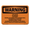 thumbnail image 1 of OSHA WARNING Sign - Stop Motor No Smoking Flammable Gas Natural | Aluminum Sign | Protect Your Business, Work Site, Warehouse & Shop Area | Made in the USA, 1 of 6