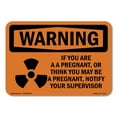 thumbnail image 1 of SignMission OS-WS-A-1218-L-12937 12 x 18 in. OSHA Warning Sign - You Are Pregnant or Think May Be a Pregnant, 1 of 6