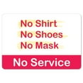 thumbnail image 1 of Public Safety Sign - No Shirt No Shoes No Mask No Service | Aluminum Sign | Protect Your Business, Municipality, Home & Colleagues | Made in the USA, 1 of 7