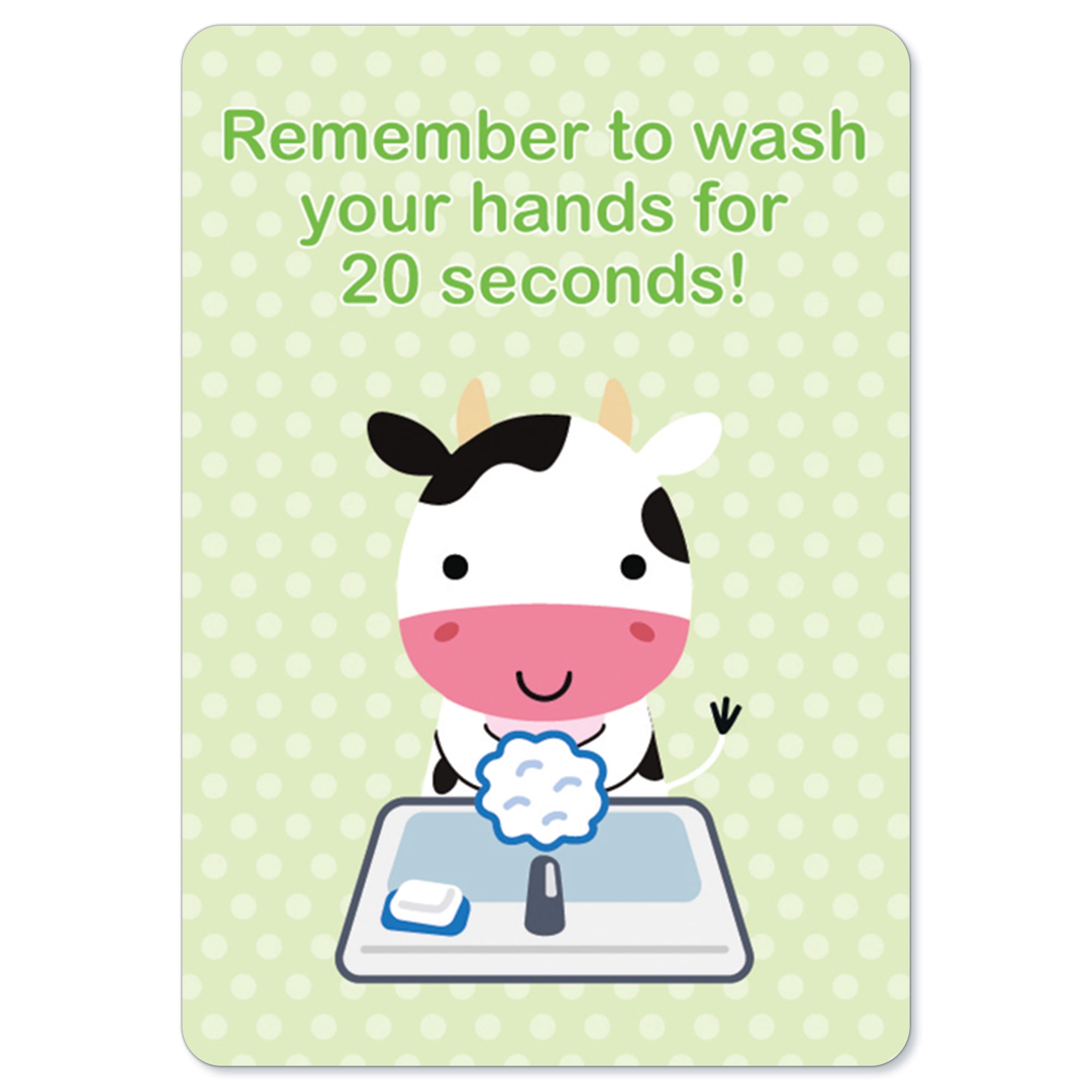 Public Safety Sign - Remember To Wash Your Hands For 20 Seconds ...
