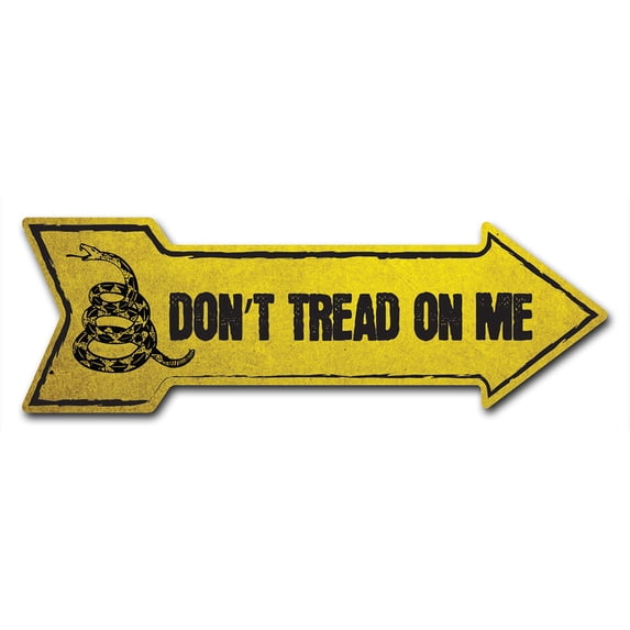 SignMission Decal Art Don't Tread On Me Decal Indoor/ Outdoor Decor 24" Direction Sticker Vinyl Wall Decals