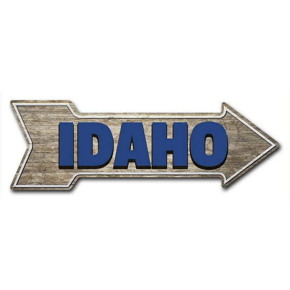 SignMission 12 x 36 in. Indoor & Outdoor Decor Direction Sticker Vinyl Wall Decals - Idaho - 24 in.