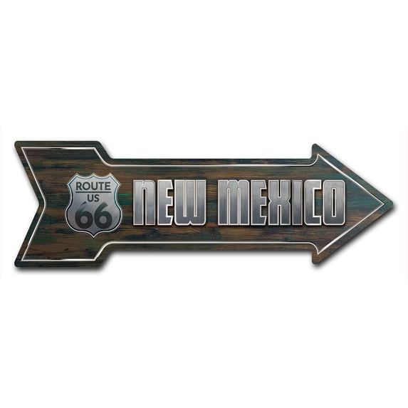 SignMission 12 x 36 in. Indoor & Outdoor Decor Direction Sticker Vinyl Wall Decals - New Mexico 66 - 24 in.