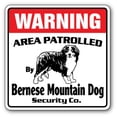 thumbnail image 1 of SignMission WD-BERNESE MOUNTAIN 12 x 8 in. Area Patrolled Pet Lover Gift Gag Vet Breeder Bernese Mountain Dog Security Sign, 1 of 5