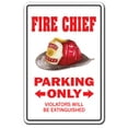 thumbnail image 1 of SignMission Z-1014-FireChief 12 x 8 in. Fire Chief Novelty Sign, 1 of 4