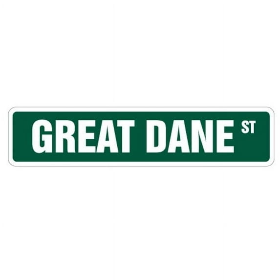SignMission 12 x 8 in. Great Dane Security Decal - Area Patrolled Pet Dog Warning Fun Funny Gag Guard Vet