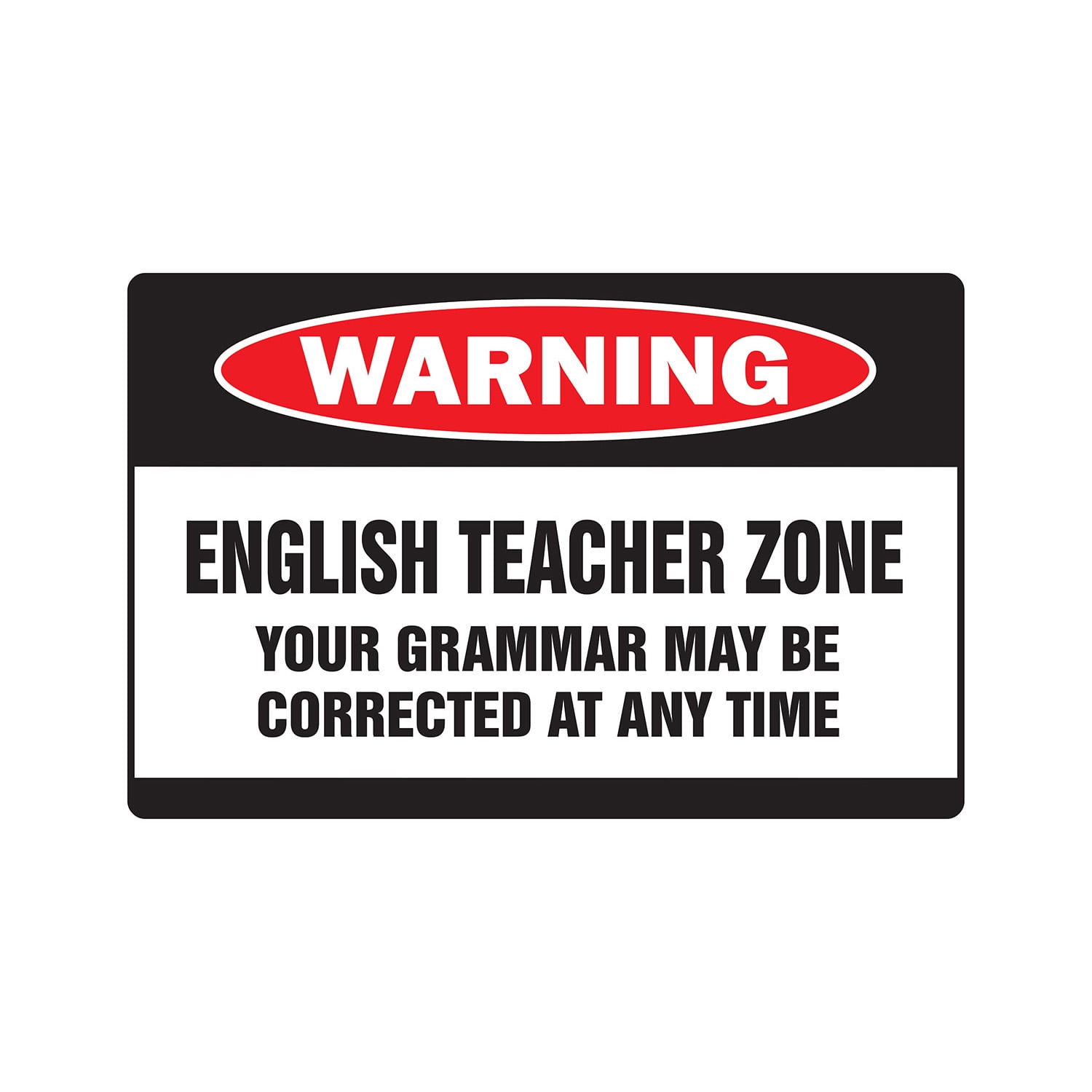 SignMission Z-1014-English Teacher Zone 14 in. English Teacher Zone ...