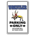 thumbnail image 1 of WRESTLER Aluminum Sign wrestle sports athlete coach high school college wrestling | Indoor/Outdoor | 14" Tall, 1 of 4
