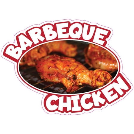 SignMission 16 in. Barbeque Chicken Decal Concession Stand Food Truck Sticker