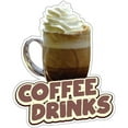 thumbnail image 1 of Coffee Drinks 16" Decal Concession Stand Food Truck Sticker, 1 of 2