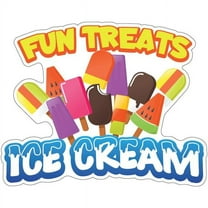 Fun Treats Ice Cream 16" Decal Concession Stand Food Truck Sticker