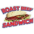 thumbnail image 1 of Roast Beef Sandwich 16" Decal Concession Stand Food Truck Sticker, 1 of 2