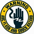 thumbnail image 1 of Arc Flash And Shock Hazard Non-Slip Floor Marker | 6 Pack of 16" Circle Vinyl Decal | Protect Your Business, Work Place & Customers |  Made in The USA, 1 of 3
