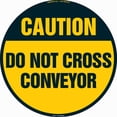 thumbnail image 1 of Do Not Cross Conveyor Non-Slip Floor Marker | 3 Pack of 16" Circle Vinyl Decal | Protect Your Business, Work Place & Customers |  Made in The USA, 1 of 3