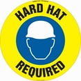 thumbnail image 1 of Hard Hat Required Non-Slip Floor Marker | 3 Pack of 16" Circle Vinyl Decal | Protect Your Business, Work Place & Customers |  Made in The USA, 1 of 3