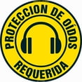 thumbnail image 1 of Proteccion De Oidos Requerida Non-Slip Floor Marker | 3 Pack of 16" Circle Vinyl Decal | Protect Your Business, Work Place & Customers |  Made in The USA, 1 of 3