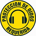 thumbnail image 1 of Proteccion De Oidos Requerida Non-Slip Floor Marker | 6 Pack of 16" Circle Vinyl Decal | Protect Your Business, Work Place & Customers |  Made in The USA, 1 of 3