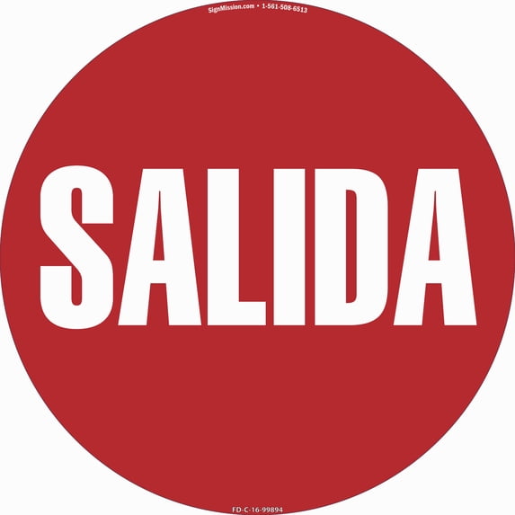 Salida Non-Slip Floor Marker | 3 Pack of 16" Circle Vinyl Decal | Protect Your Business, Work Place & Customers | Made in The USA