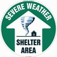 thumbnail image 1 of Severe Weather Non-Slip Floor Marker | 6 Pack of 16" Circle Vinyl Decal | Protect Your Business, Work Place & Customers |  Made in The USA, 1 of 3