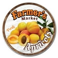 thumbnail image 1 of SignMission C-16-CIR-WS-Apricots 16 x 24 in. Corrugated Plastic Sign with Stakes Circular - Farmers Market Apricots, 1 of 3