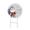 thumbnail image 1 of SignMission  16 x 24 in. Corrugated Plastic Sign with Stakes Circular - Visit Santa, 1 of 1