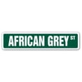 thumbnail image 1 of AFRICAN GREY Street Sign pet cage bird parrot rainforest | Indoor/Outdoor |  18" Wide, 1 of 5