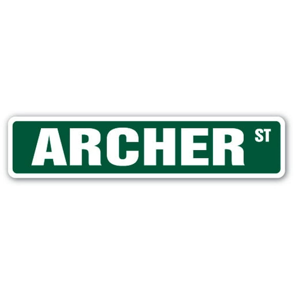SignMission SS-ARCHER 18 in. Archer Street Childrens Name Room Sign