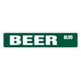thumbnail image 1 of BEER Street Sign new lover drinker road funny | Indoor/Outdoor |  18" Wide, 1 of 5