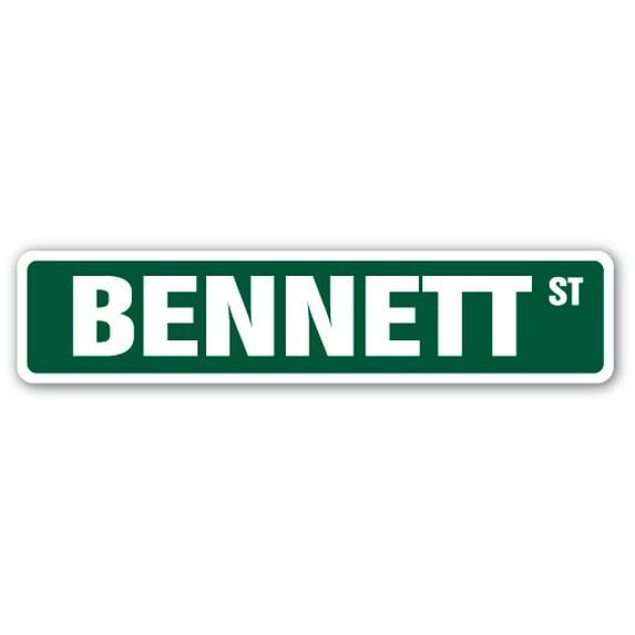 SignMission SS-BENNETT 18 in. Bennett Street Childrens Name Room Sign