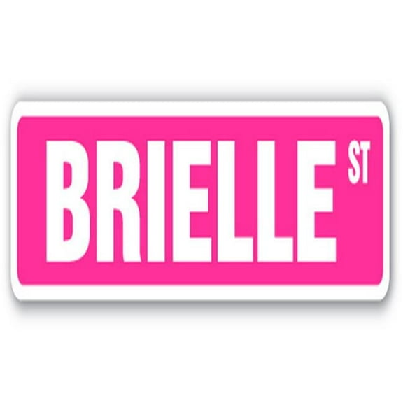 BRIELLE Street Sign Childrens Name Room Sign | Indoor/Outdoor | 18" Wide