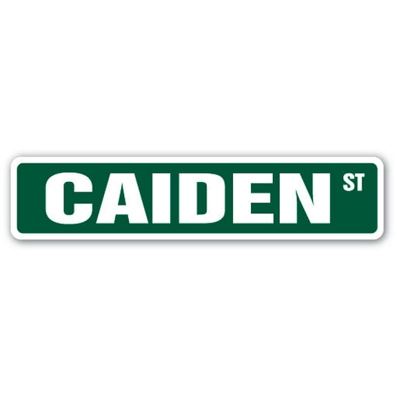 SignMission SS-CAIDEN 18 in. Caiden Street Childrens Name Room Sign