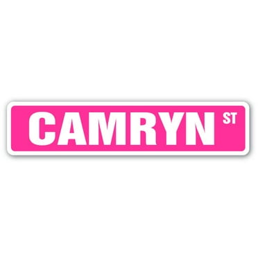 CAMRYN Street Sign Childrens Name Room Sign | Indoor/Outdoor |  18" Wide