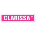 thumbnail image 1 of CLARISSA Street Sign Childrens Name Room Sign | Indoor/Outdoor |  18" Wide, 1 of 5