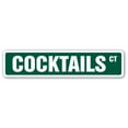 thumbnail image 1 of SignMission 18 in. Cocktails Street Sign Decal - Liquor Drinks Bar Bartender Restaurant, 1 of 4
