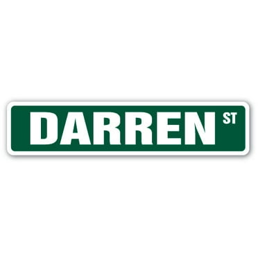 SignMission SS-DARREN 18 in. Darren Street Childrens Name Room Sign