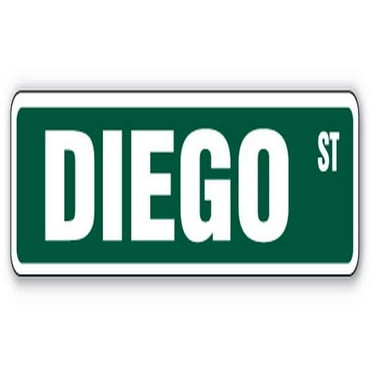 SignMission SS-DIEGO 18 in. Diego Street Childrens Name Room Sign