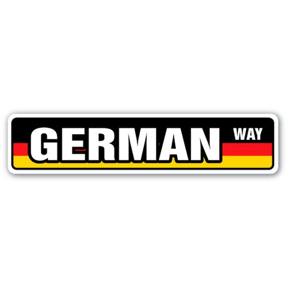 GERMAN FLAG Street Sign germany national nation pride country | Indoor/Outdoor | 18" Wide