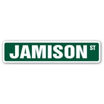 JAMISON Street Sign Childrens Name Room Sign | Indoor/Outdoor |  18" Wide