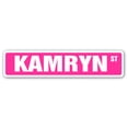 thumbnail image 1 of KAMRYN Street Sign Childrens Name Room Sign | Indoor/Outdoor |  18" Wide, 1 of 5