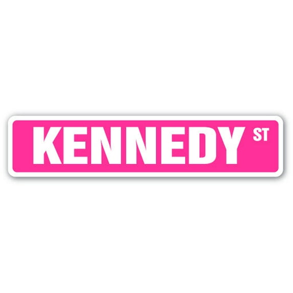 SignMission 18 in. Kennedy Street Childrens Name Room Sign